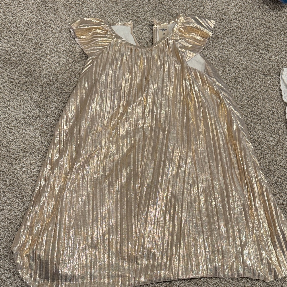 OshKosh B'gosh Shimmery Gold Girls Dress